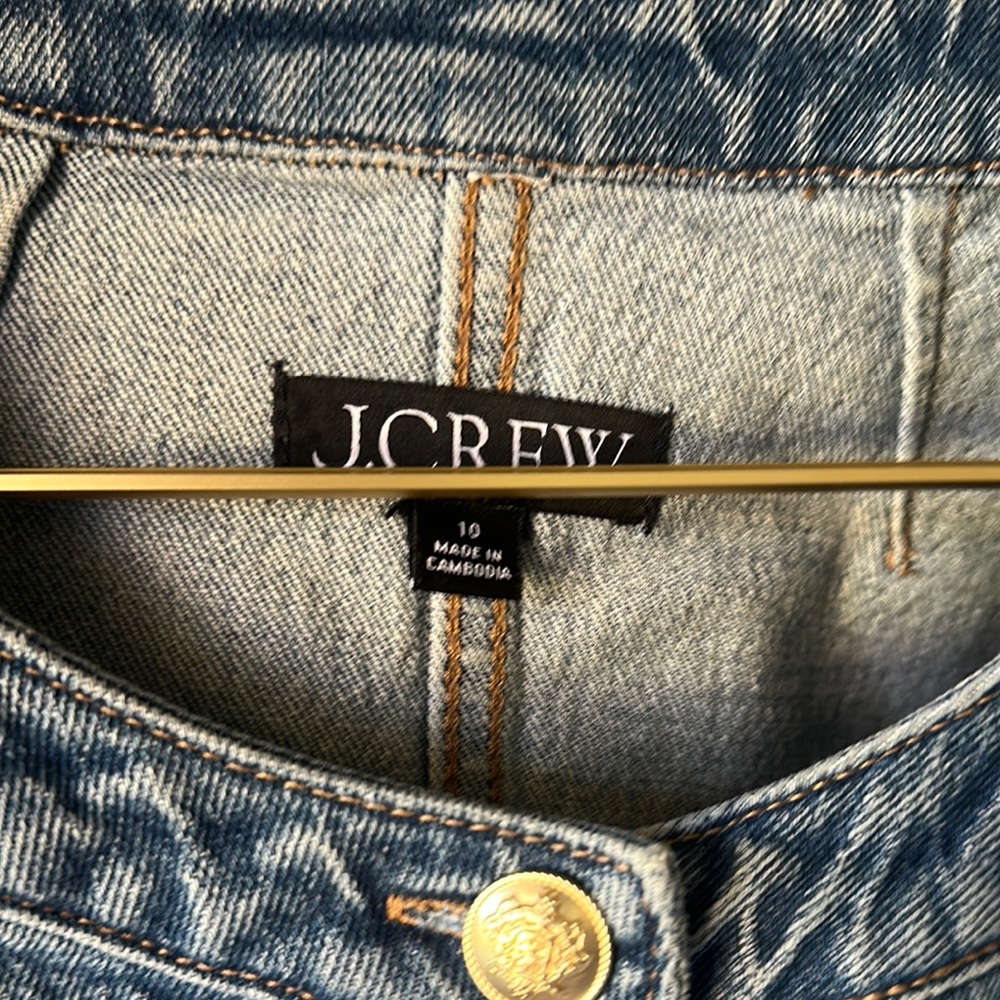 J. Crew Blue Denim Button-Up Jacket - Picture 2 of 4